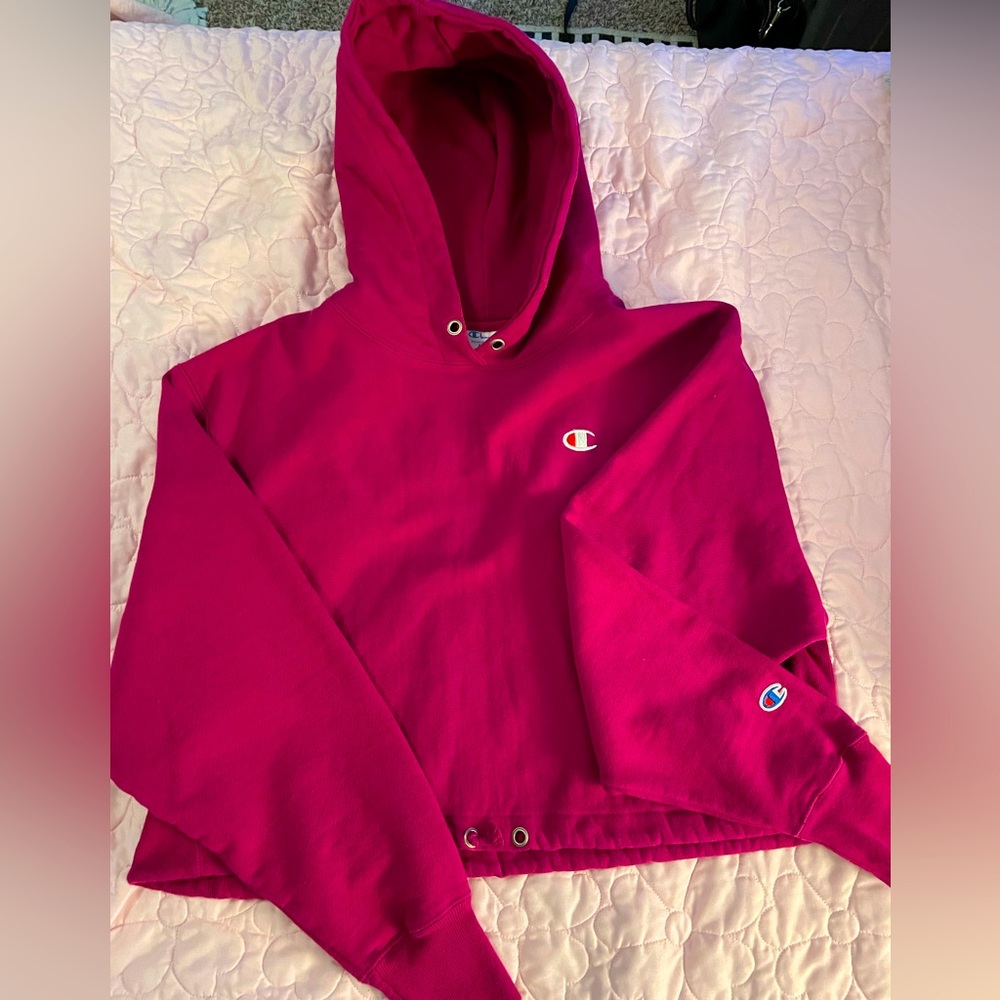 🔥👉🏽 NEW  CHAMPION CROP HOODIE👈🏽🔥